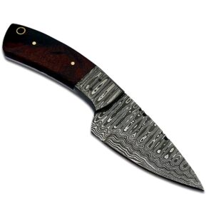 PAL 2000 KNIVES DAM-6011 Handmade Damascus Steel Knife with Sheath New Pattern Blade and Handle