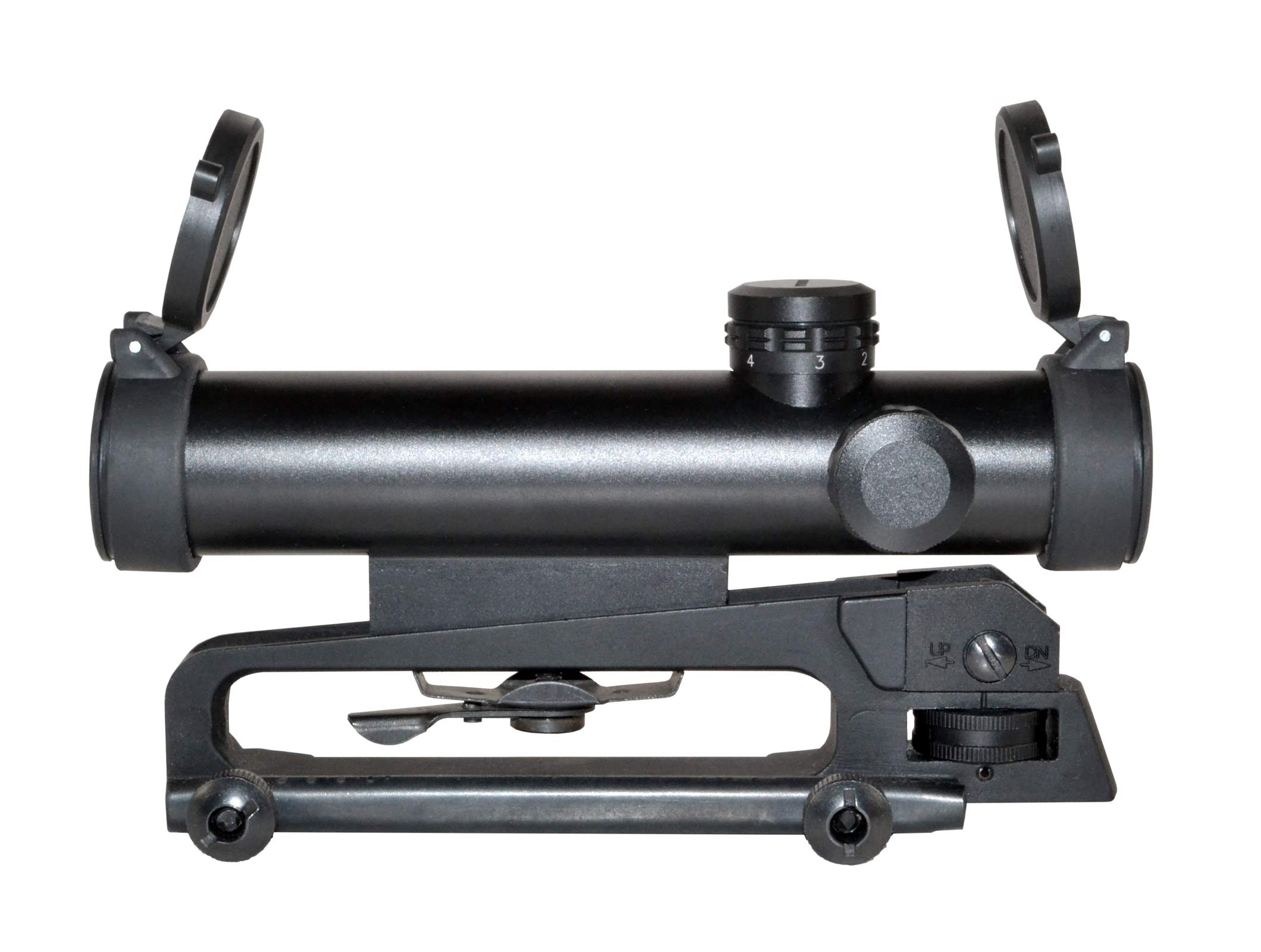 4X20 Compact Red/Green Illuminated Reticle Scope, Duplex fits Carry Handle & Picatinny Mounts