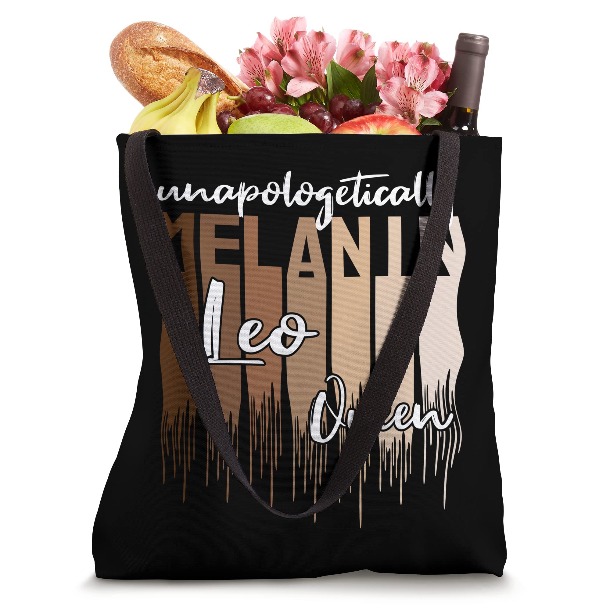 Leo Unapologetically Melanin Queen for Black Women Tote Bag