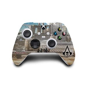 Head Case Designs Officially Licensed Assassin's Creed Group Key Art Black Flag Graphics Vinyl Sticker Gaming Skin Decal Cover Compatible With Xbox Series S Console and Controller Bundle