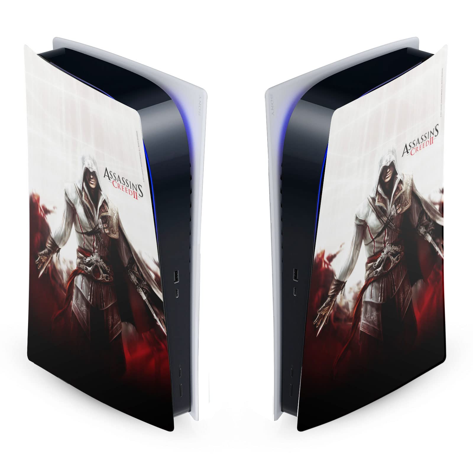 Head Case Designs Officially Licensed Assassin's Creed Cover Art II Graphics Vinyl Faceplate Sticker Gaming Skin Decal Cover Compatible with Sony Playstation 5 PS5 Digital Edition Console