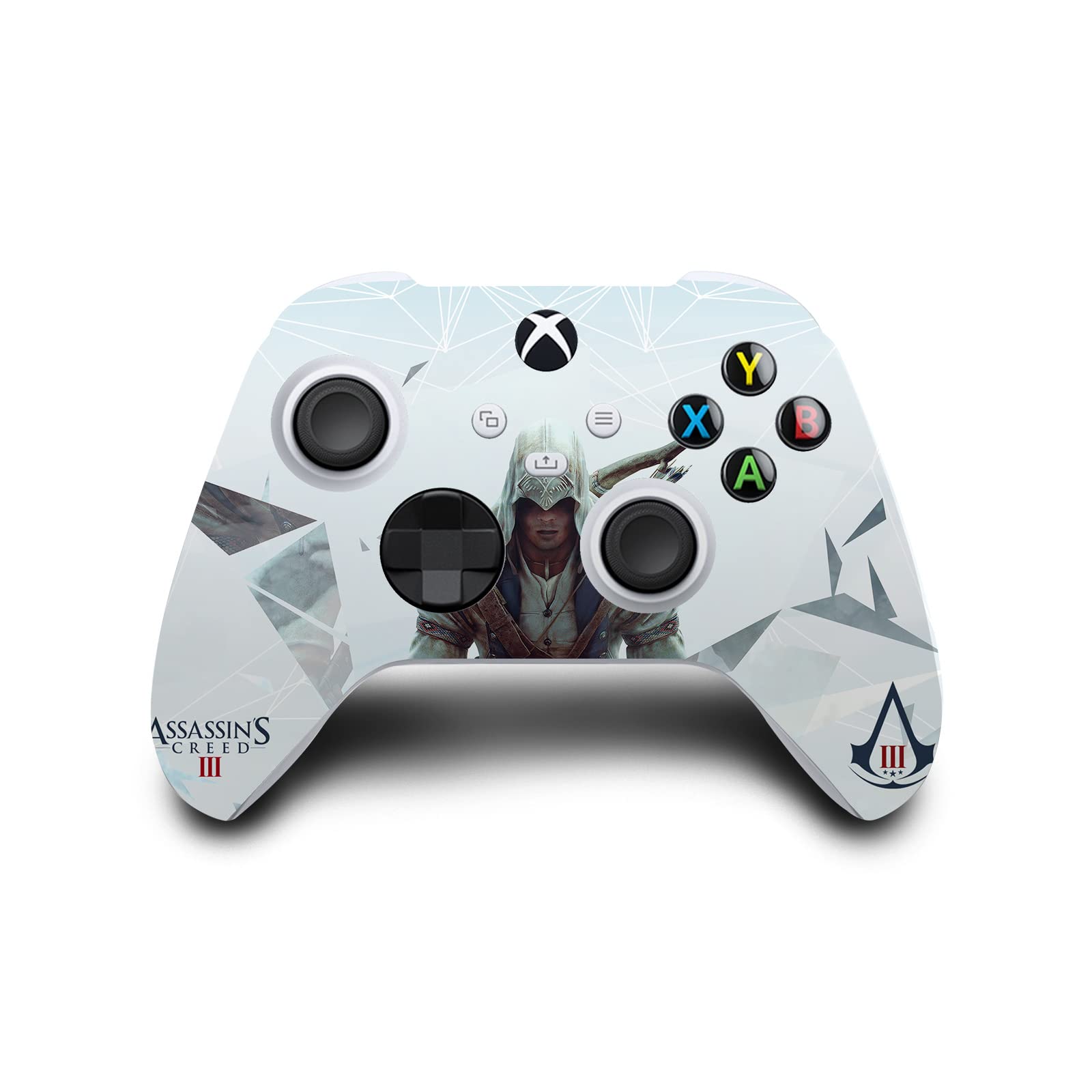 Head Case Designs Officially Licensed Assassin's Creed Connor III Graphics Matte Vinyl Sticker Gaming Skin Decal Cover Compatible with Xbox Series X Console and Controller Bundle