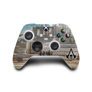 Head Case Designs Officially Licensed Assassin's Creed Group Key Art Black Flag Graphics Matte Vinyl Sticker Gaming Skin Decal Cover Compatible with Xbox Series S Console and Controller Bundle