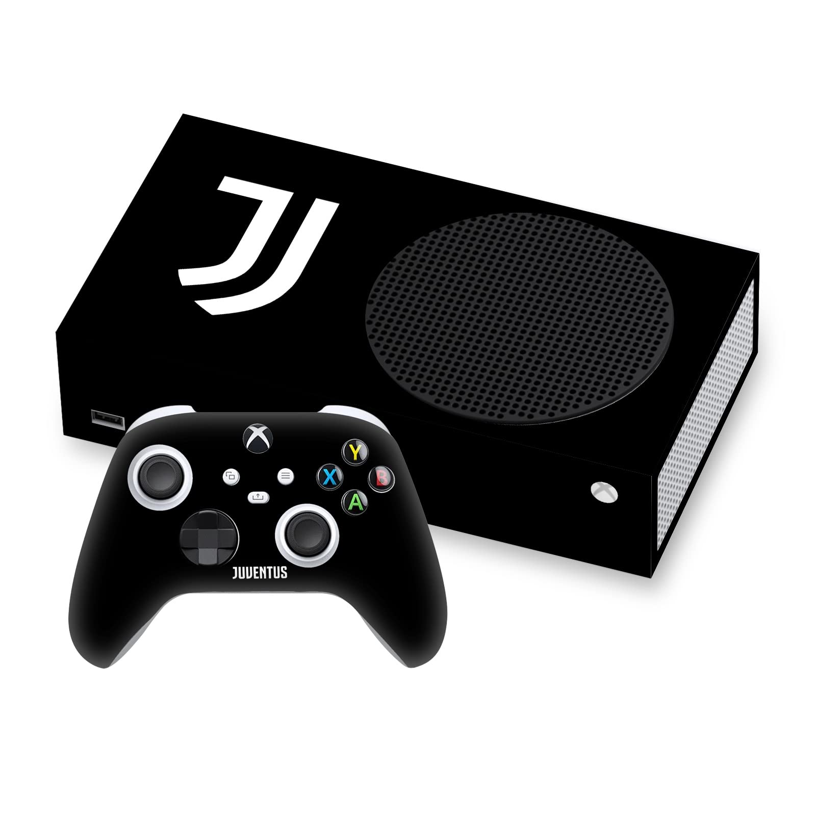 Head Case Designs Officially Licensed Juventus Football Club Logo Art Matte Vinyl Sticker Gaming Skin Decal Cover Compatible with Xbox Series S Console and Controller Bundle