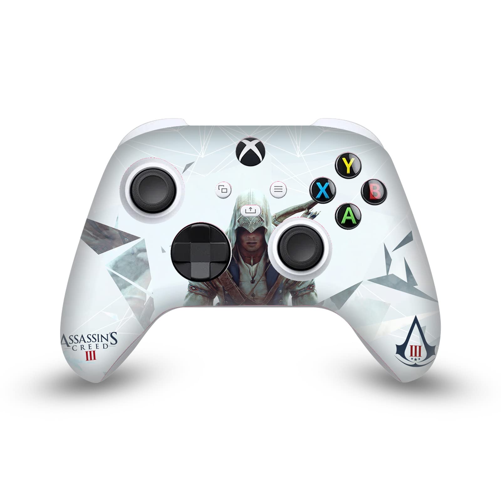 Head Case Designs Officially Licensed Assassin's Creed Connor III Graphics Matte Vinyl Sticker Gaming Skin Decal Cover Compatible with Xbox Series X/S Controller