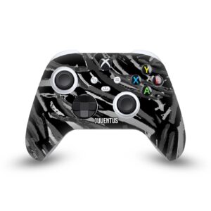 Head Case Designs Officially Licensed Juventus Football Club Abstract Brush Art Vinyl Sticker Gaming Skin Decal Cover Compatible with Xbox Series X/S Controller