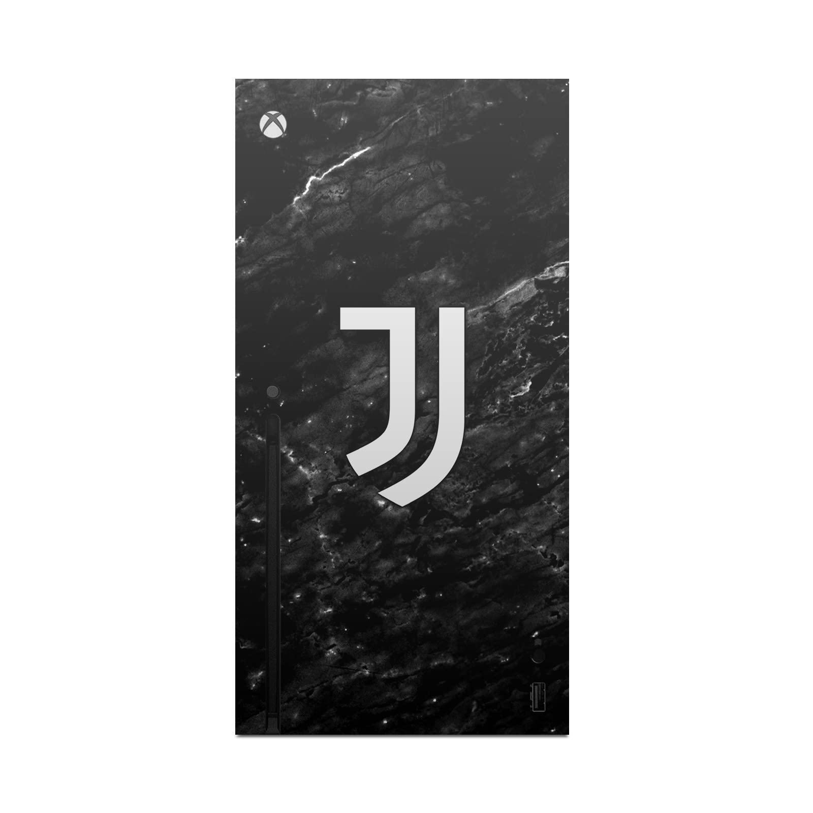 Head Case Designs Officially Licensed Juventus Football Club Black Marble Art Matte Vinyl Sticker Gaming Skin Decal Cover Compatible with Xbox Series X Console