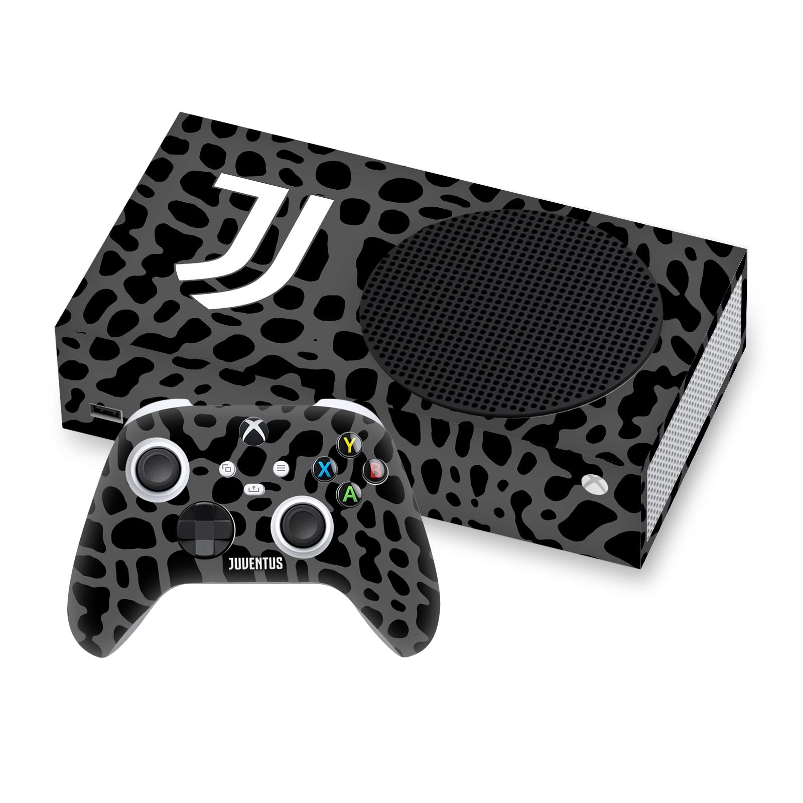 Head Case Designs Officially Licensed Juventus Football Club Animal Print Art Vinyl Sticker Gaming Skin Decal Cover Compatible with Xbox Series S Console and Controller Bundle