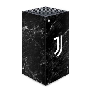 Head Case Designs Officially Licensed Juventus Football Club Black Marble Art Vinyl Sticker Gaming Skin Decal Cover Compatible with Xbox Series X Console