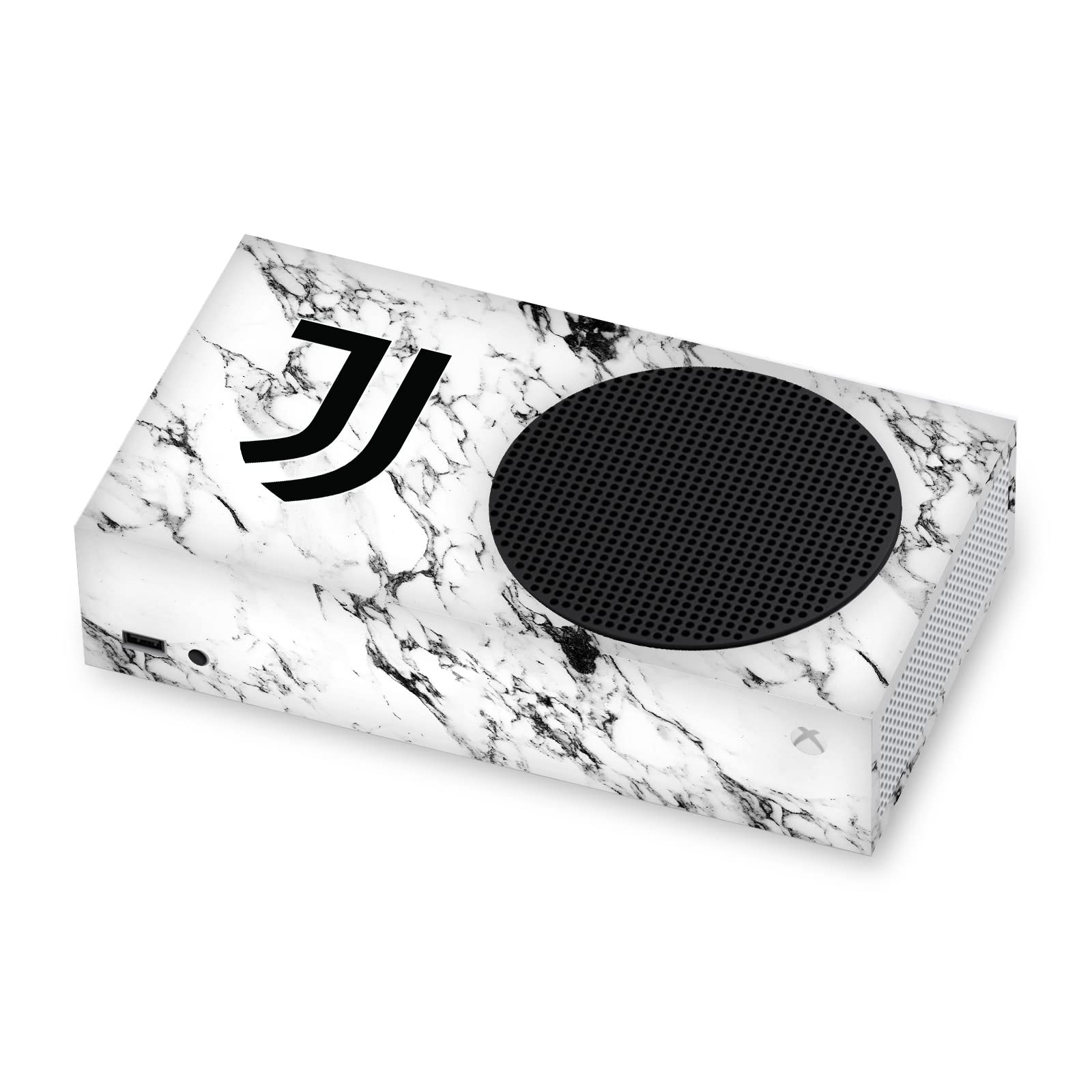 Head Case Designs Officially Licensed Juventus Football Club White Marble Art Vinyl Sticker Gaming Skin Decal Cover Compatible with Xbox Series S Console