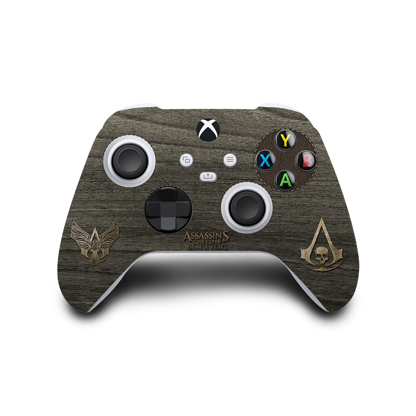 Head Case Designs Officially Licensed Assassin's Creed Wood and Gold Chest Black Flag Graphics Matte Vinyl Sticker Gaming Skin Decal Cover Compatible with Xbox Series S Console and Controller Bundle