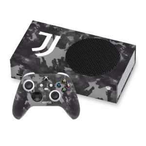 head case designs officially licensed juventus football club monochrome splatter logo art vinyl sticker gaming skin decal cover compatible with xbox series s console and controller bundle