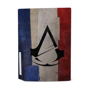 Head Case Designs Officially Licensed Assassin's Creed Flag of France Unity Key Art Matte Vinyl Faceplate Sticker Gaming Skin Decal Cover Compatible with Sony Playstation 5 PS5 Disc Edition Console