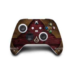 Head Case Designs Officially Licensed Assassin's Creed Freedom Edition III Graphics Matte Vinyl Sticker Gaming Skin Decal Cover Compatible with Xbox Series S Console and Controller Bundle