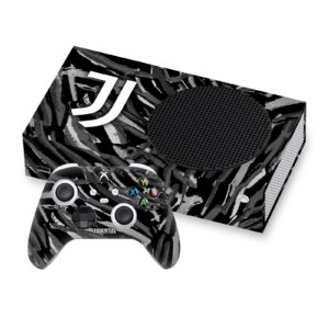 head case designs officially licensed juventus football club abstract brush art vinyl sticker gaming skin decal cover compatible with xbox series s console and controller bundle