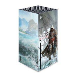 head case designs officially licensed assassin's creed edward kenway key art black flag graphics vinyl sticker gaming skin decal cover compatible with xbox series x console