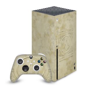 head case designs officially licensed assassin's creed codex edition brotherhood graphics vinyl sticker gaming skin decal cover compatible with xbox series x console and controller bundle