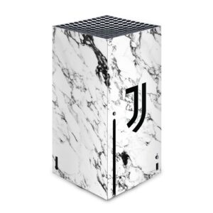 Head Case Designs Officially Licensed Juventus Football Club White Marble Art Matte Vinyl Sticker Gaming Skin Decal Cover Compatible with Xbox Series X Console