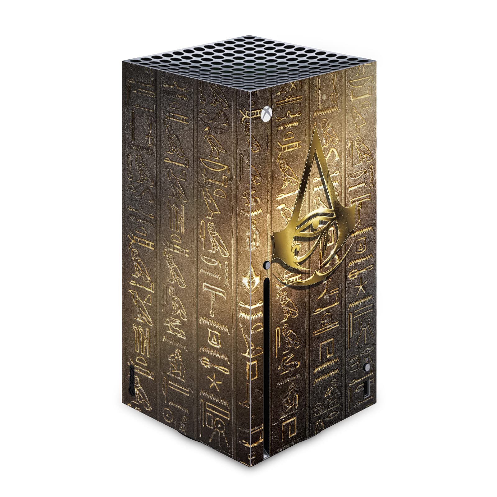 Head Case Designs Officially Licensed Assassin's Creed Logo 3D Heiroglyphics Origins Graphics Matte Vinyl Sticker Gaming Skin Decal Cover Compatible with Xbox Series X Console