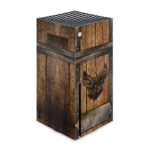 head case designs officially licensed assassin's creed wood and metal chest black flag graphics matte vinyl sticker gaming skin decal cover compatible with xbox series x console