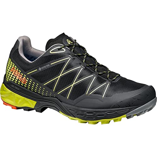 ASOLO Tahoe GTX Hiking Shoes - Men's Black/Safety Yellow 9.5