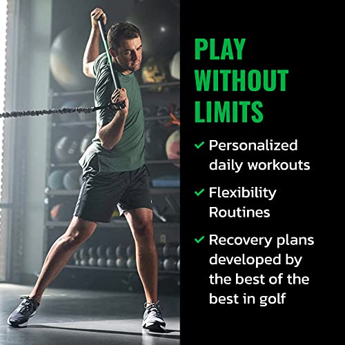 GolfForever Golf Swing Trainer Aid as seen in Netflix - Full Swing | Official Golf Fitness System of PGA Tour | Premium Golf Training Equipment Proven by Scottie Scheffler to Improve Swing Posture