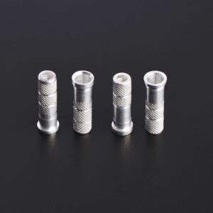 SHARROW Archery Aluminum Inserts .244 for Archery Carbon Arrows Shaft ID 6.2mm Arrow Insert Base Aluminum Point Insert with Storage Box for Archery Arrows Accessories 30/50pcs (OD 7.6mm, 30)