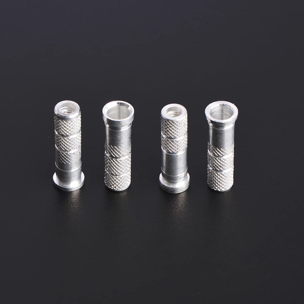 SHARROW Archery Aluminum Inserts .244 for Archery Carbon Arrows Shaft ID 6.2mm Arrow Insert Base Aluminum Point Insert with Storage Box for Archery Arrows Accessories 30/50pcs (OD 7.6mm, 30)