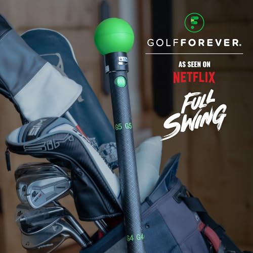 GolfForever Golf Swing Trainer Aid as seen in Netflix - Full Swing | Official Golf Fitness System of PGA Tour | Premium Golf Training Equipment Proven by Scottie Scheffler to Improve Swing Posture