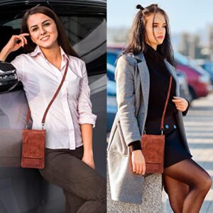 Small Leather Crossbody Bags for Women - Sling Bag for Women - Cell Phone & Card Holder - Women's Wallet Purse