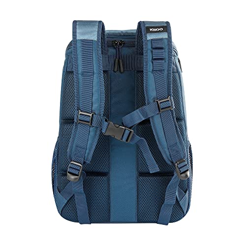 Igloo Top Grip Repreve Eco-Friendly Maxcold Backpack Cooler-Blue