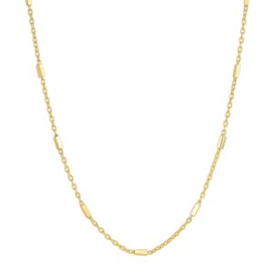 gorjana Women's Tatum Necklace, 18k Gold Plated, Link Bar Chain