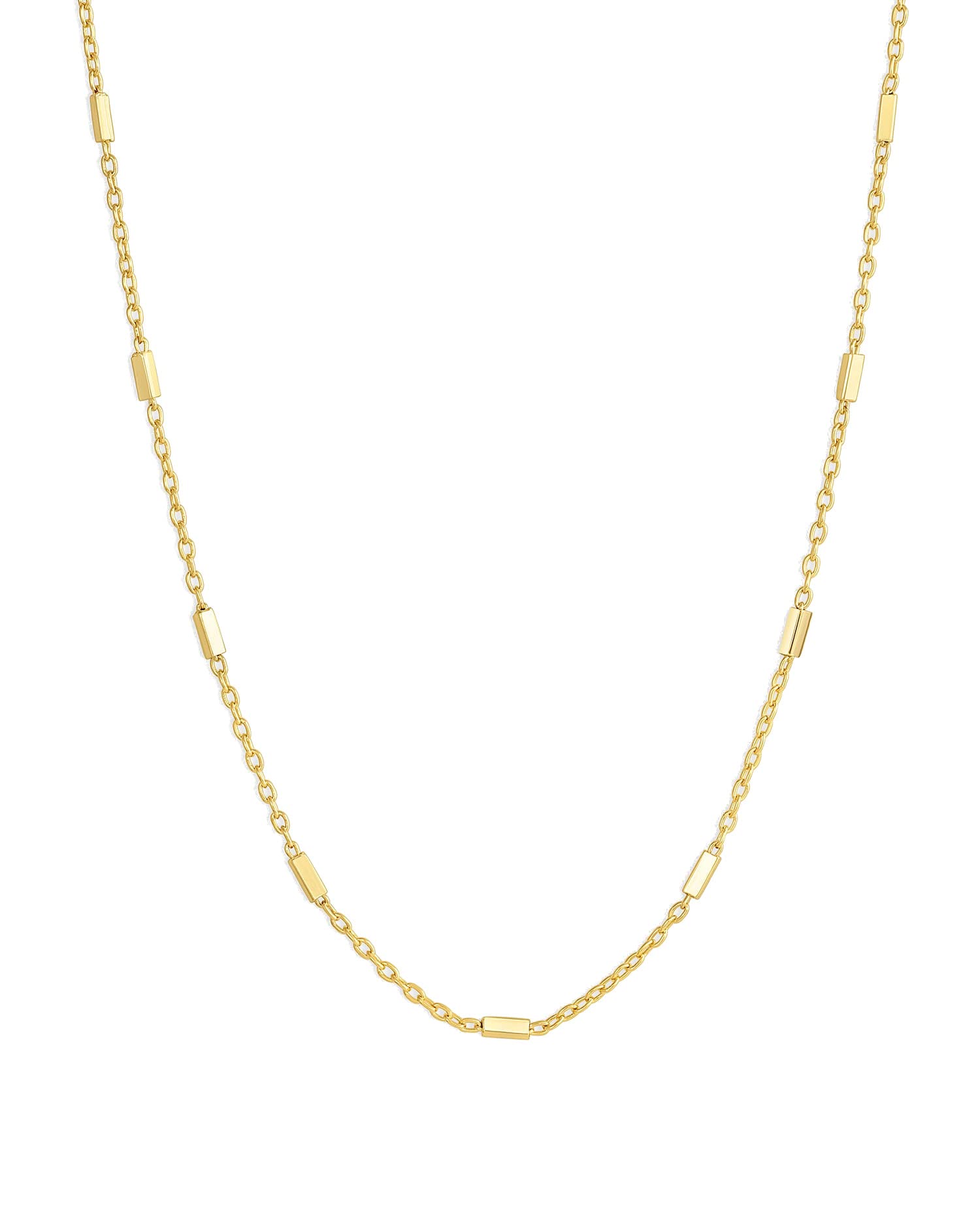 gorjana Women's Tatum Necklace, 18k Gold Plated, Link Bar Chain