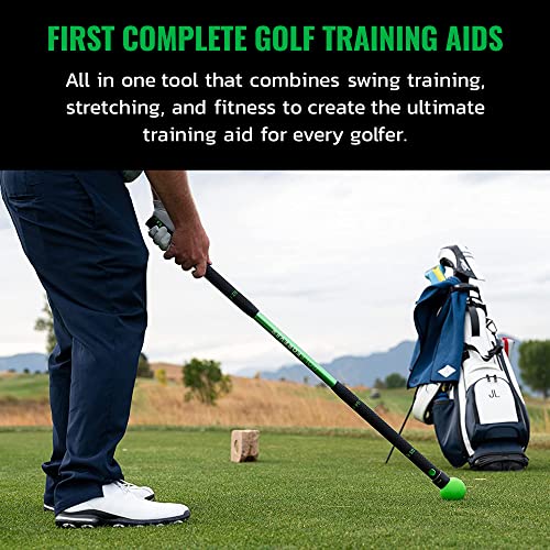 GolfForever Golf Swing Trainer Aid as seen in Netflix - Full Swing | Official Golf Fitness System of PGA Tour | Premium Golf Training Equipment Proven by Scottie Scheffler to Improve Swing Posture