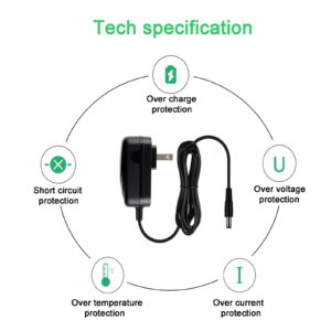 MyVolts 9V Power Supply Adaptor Compatible with/Replacement for Fulltone Soul Bender MK 2 Effects Pedal - US Plug with Extension and ON/Off Switch