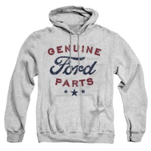 popfunk classic ford genuine parts unisex adult pull-over hoodie,athletic heather, large