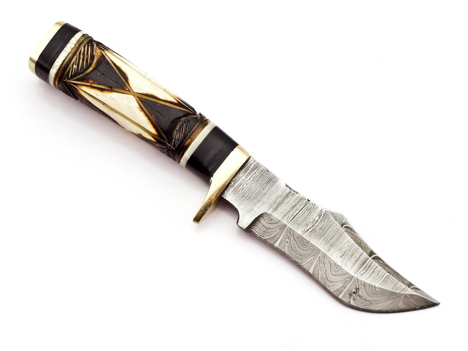 UK UNIQUE SHARP KNIVES Handmade Damascus Steel Small skinner knife SK-2021 Beautiful Handle