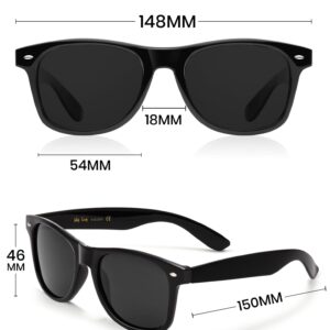 Veda Tinda Vision Oversized Square Sunglasses Trendy Retro Big Black Sunglasses for Women Polarized Men Sunglasses UV Protection