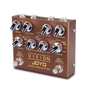 JOYO R-09 Dual Channel Modulation Multi Effects Pedal Bundle with JP-04 Isolated 9V 12V 18V Guitar Effect Pedal Power Supply