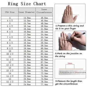 Oval Bridal Sets Wedding Ring Set for Women White Gold, 1 Carat Center Moissanite Engagement Ring Set 10K 14K 18K Gold Anniversary Promise Rings for Her with Text Engraving