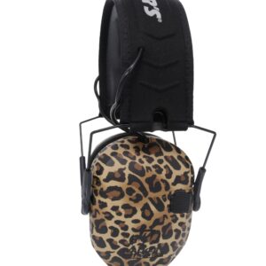 Walker's Razor Slim Electronic MUFF - Leopard Print