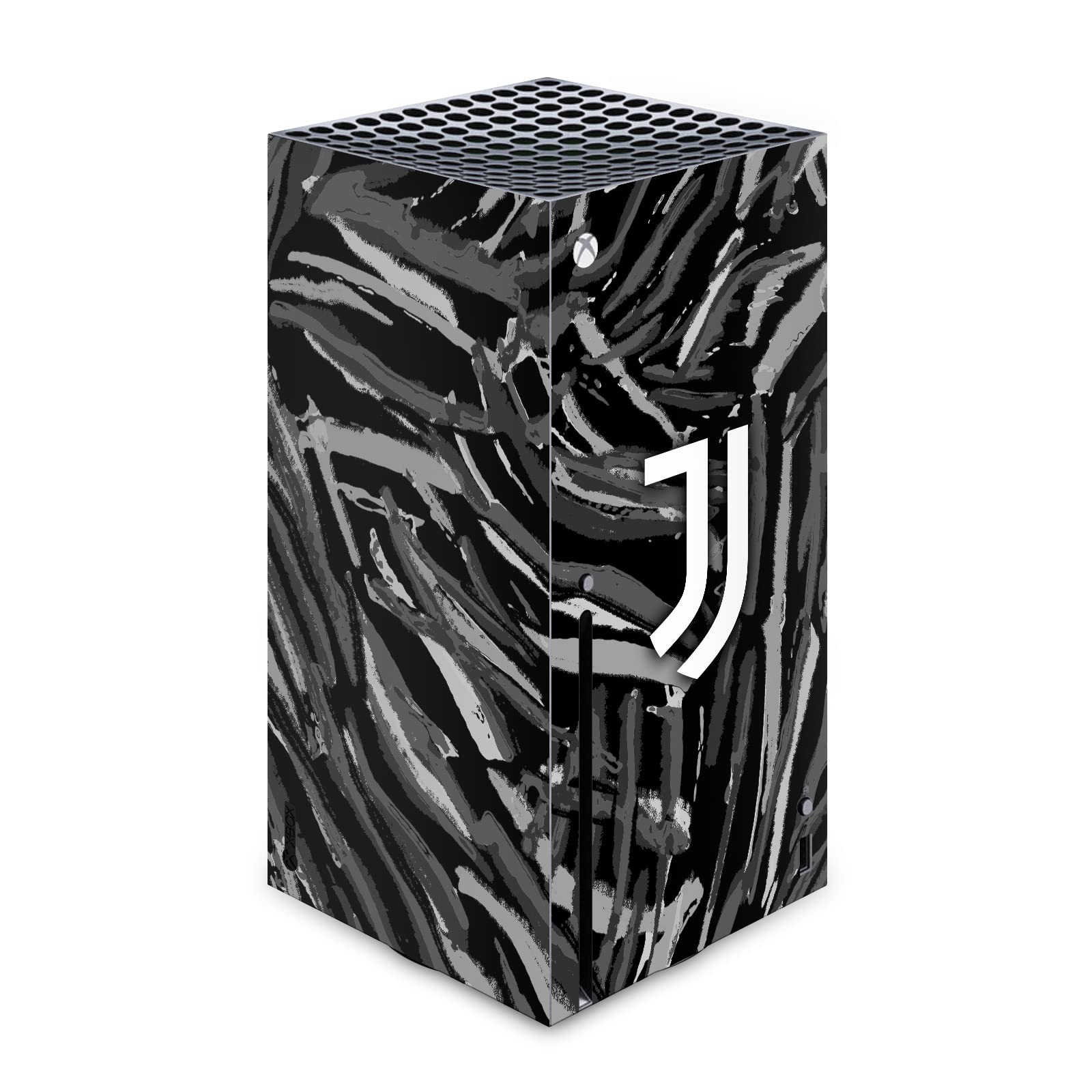 Head Case Designs Officially Licensed Juventus Football Club Abstract Brush Art Matte Vinyl Sticker Gaming Skin Decal Cover Compatible with Xbox Series X Console