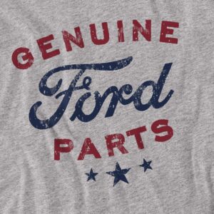 Popfunk Classic Ford Genuine Parts Unisex Adult T Shirt,Athletic Heather, X-Large