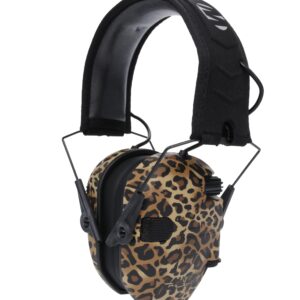 Walker's Razor Slim Electronic MUFF - Leopard Print