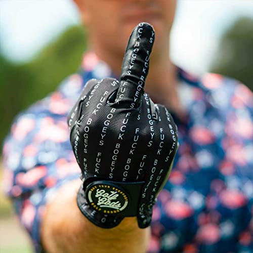 Golf Gods - Golf Glove 'Fuck Bogeys' Medium - Left