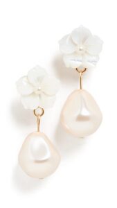 jennifer behr women's minna earring, mother of pearl, off white, one size