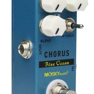 MOSKYAudio Mini Blue Ocean Chorus Guitar Effect Pedal Single Pedal Effect True Bypass