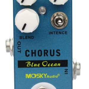 MOSKYAudio Mini Blue Ocean Chorus Guitar Effect Pedal Single Pedal Effect True Bypass