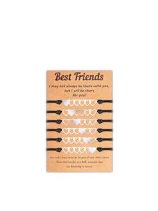 best friend bracelets for 3/4/5/6 bff bracelets friendship bracelets gifts for women teen girls, copper, other