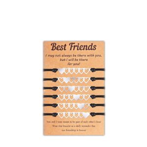 Best Friend Bracelets for 3/4/5/6 Bff Bracelets Friendship Bracelets Gifts for Women Teen Girls, Copper, other